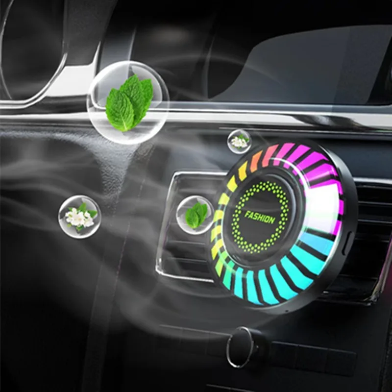 APP Bluetooth Pickup Light Voice Control Creative RGB Induction Light LED Car Atmosphere Music USB Rhythm Light Circle
