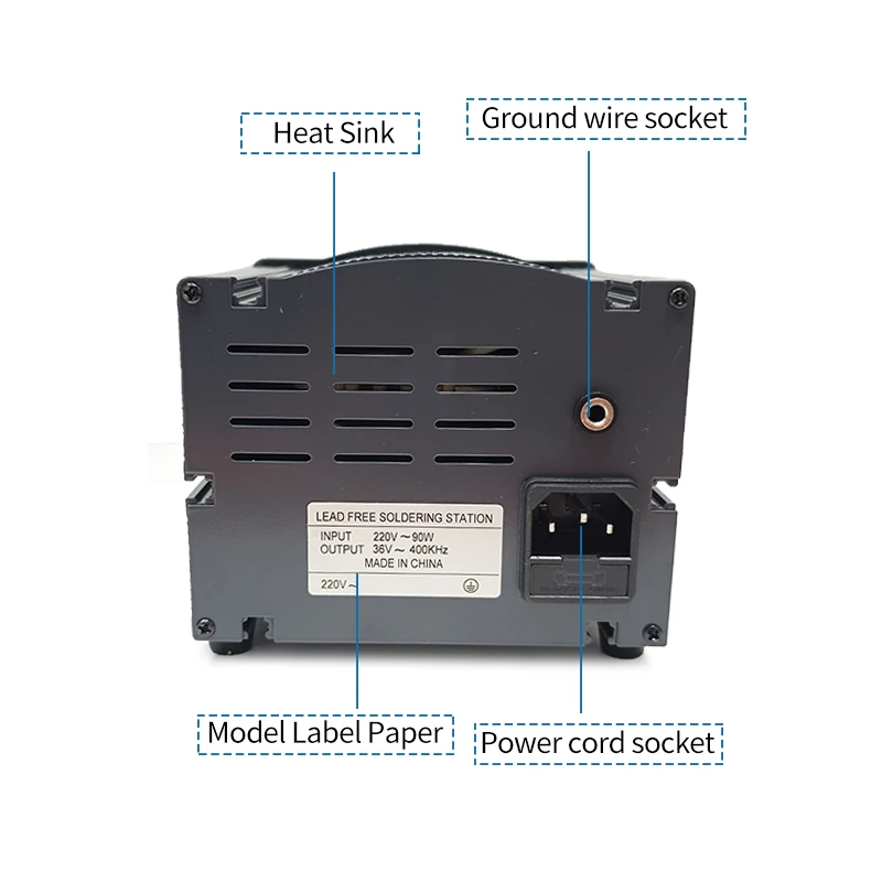 High Quality ST203H 90W LCD Display Intelligent Lead-free New Soldering Iron Station for Professional Repairing Working