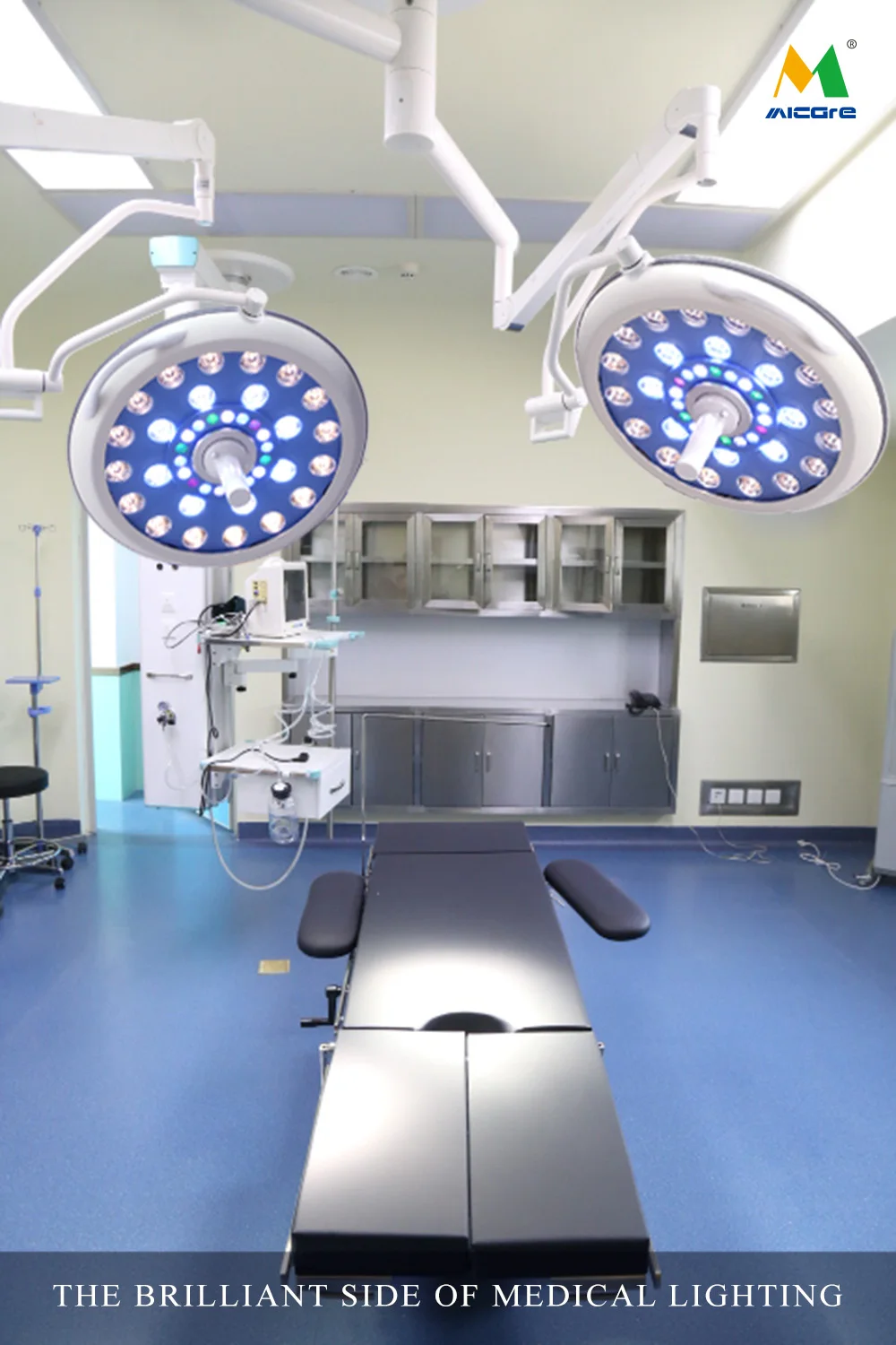 Factory supply shadowless operating lamp ceiling mounted cold light medical illuminate surgical lamp