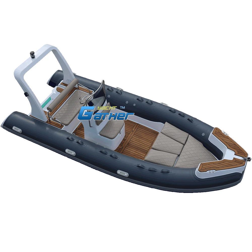 5.5m rib boat luxury rib boats for 7 people small yacht RIB-550 inflatable rib550B fishing
