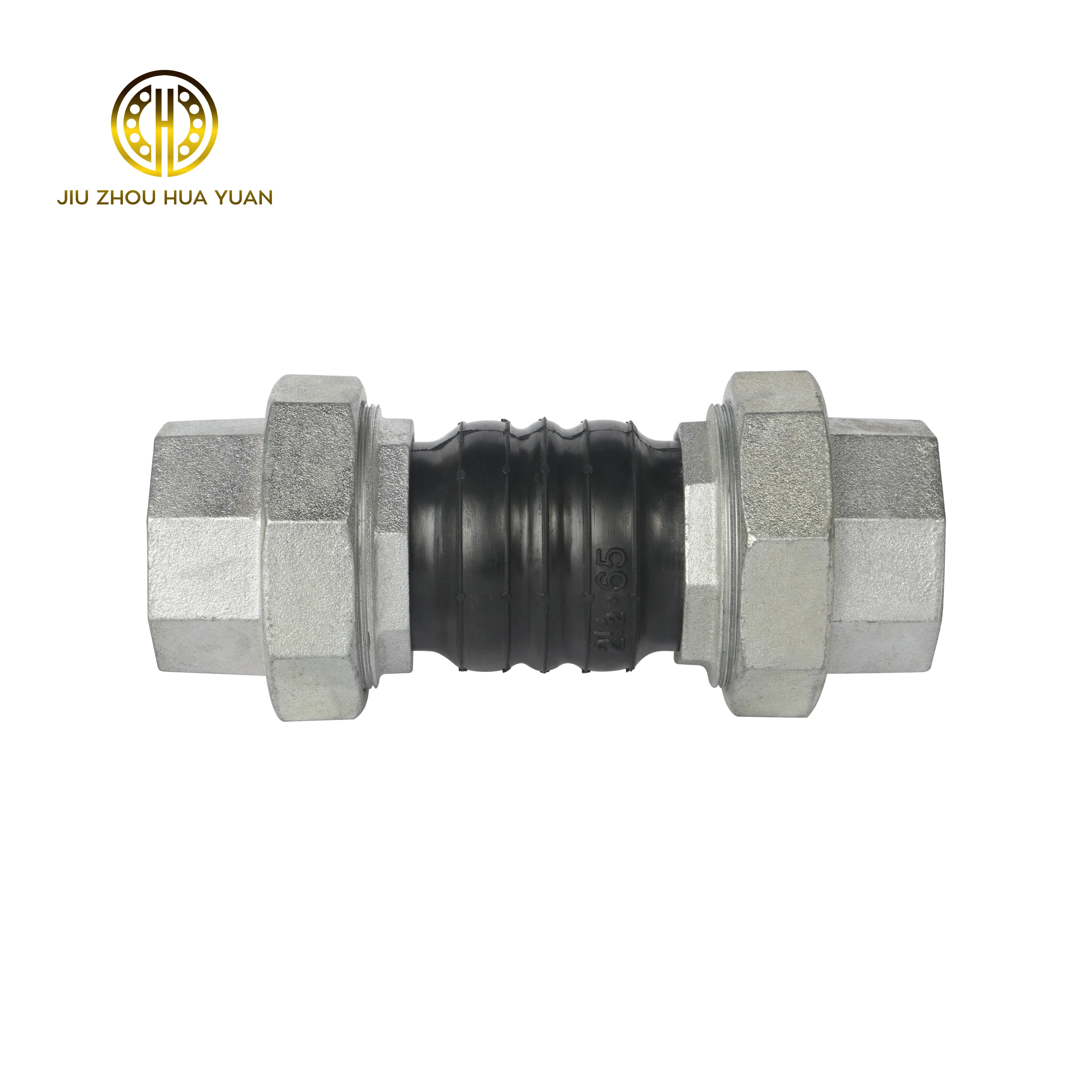 Huayuan Pipeline Fittings Water Threaded Pipe Carbon /Stainless Pipe Thread High Quality Rubber Expansion Joint Thread Joint