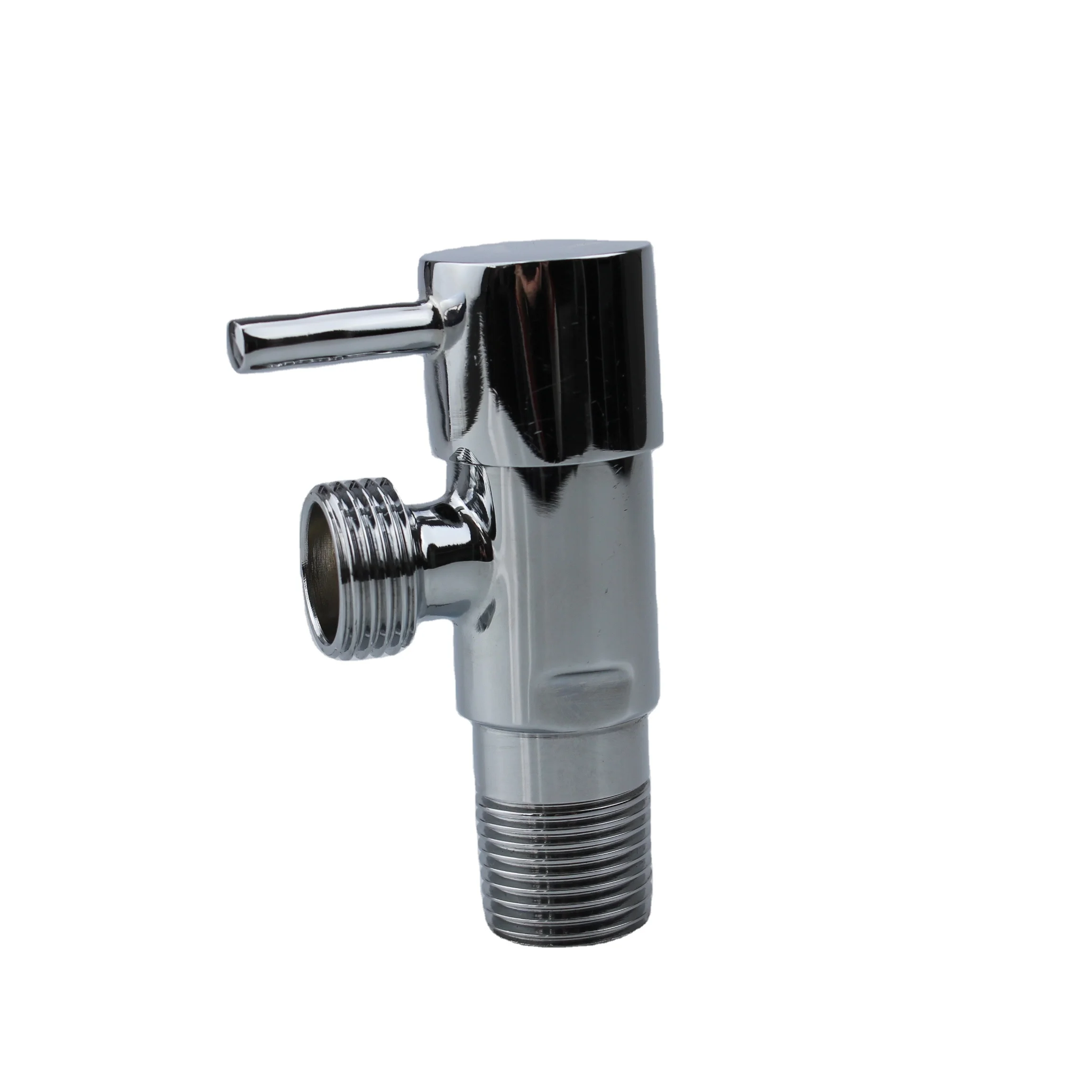 Polished and Chrome brass angle valve Quick Open 1/4 Turn NPT Thread