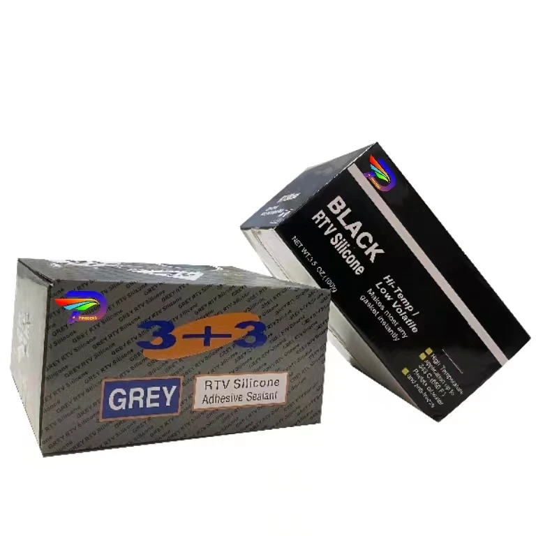 RTV Gasket Maker sealant 100% Acetic Silicone Sealant High Temperature 85g 35G rtv silicone grey red black