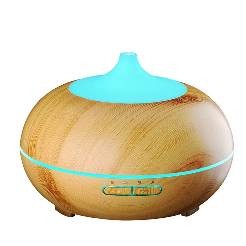 
Wholesale 550 ml Electric Aromatherapy Purifier Essential Oil Wood Aromatic 7 Led Color Air Humidifier Aroma Diffuser 