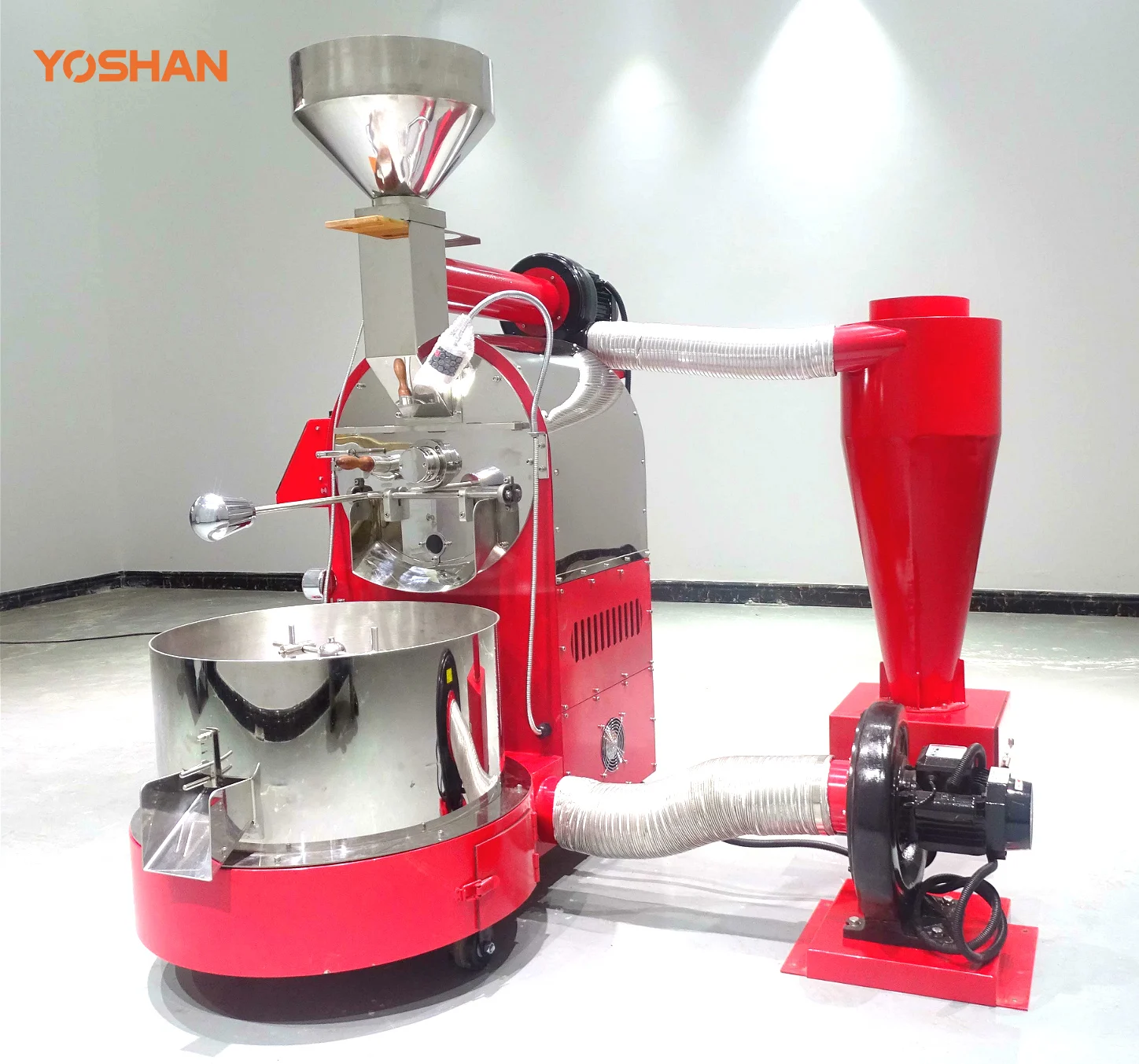 6 kg roller screen display panel roasting coffee with bread machine gas and