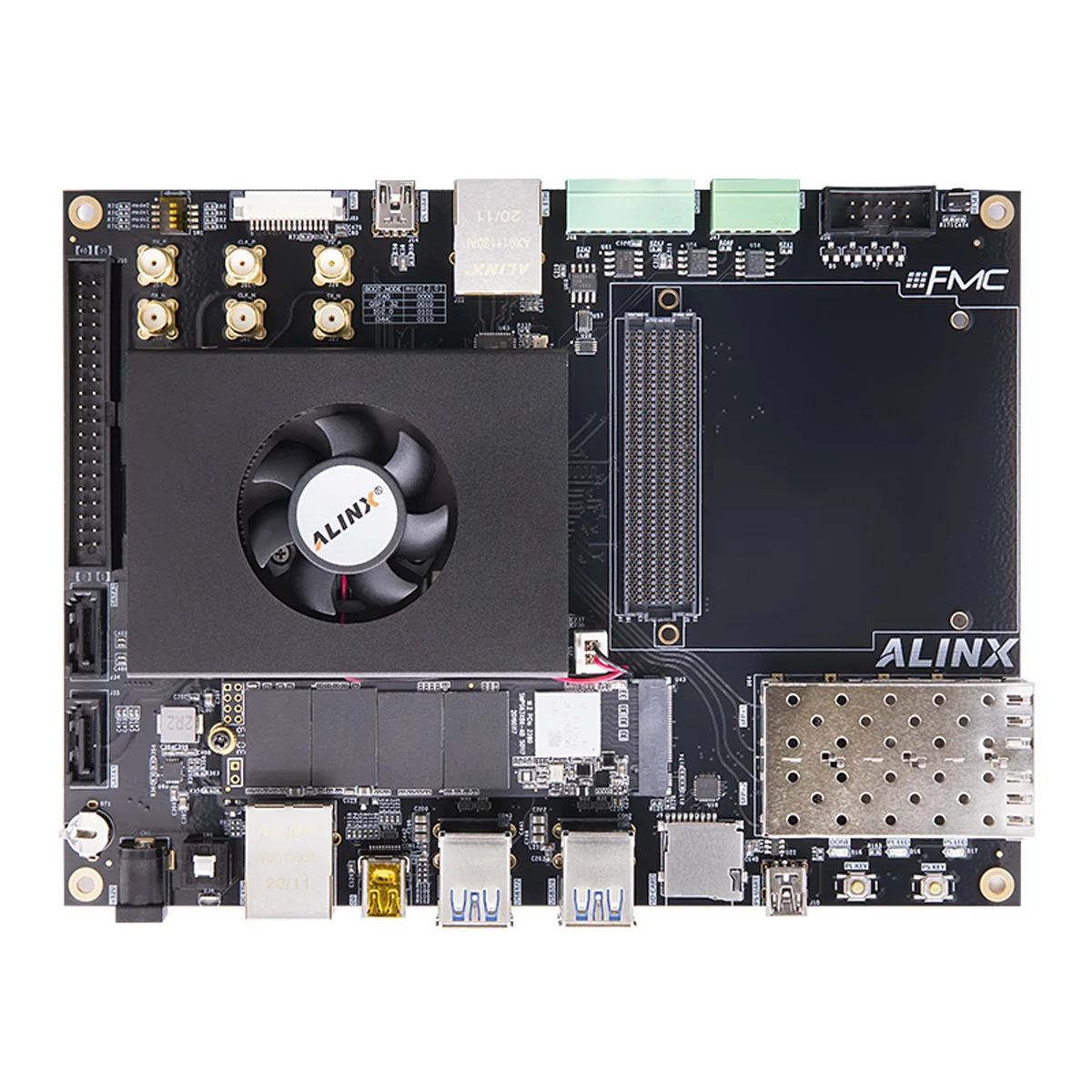 ALINX AXU9EG: Xilinx Zynq UltraScale+ MPSoC ZU9EG FPGA Development Board FMC HPC
