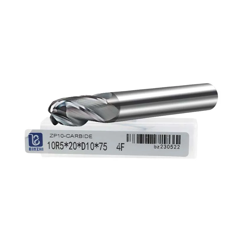 Endmill Manufacturer Cnc Tools Carbide End Mill Tungsten Steel Ball End Milling Cutter For CNC Cutting Tool