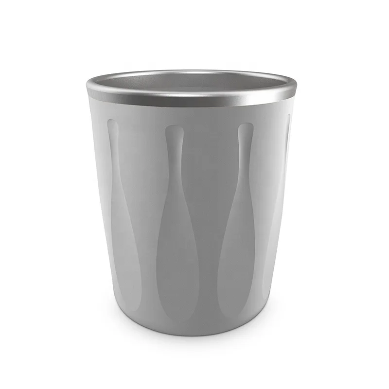 New Stainless Steel Silicone Frozen Wine Glass Outdoor Camping Cold Storage Cup Beverage Ice Cup