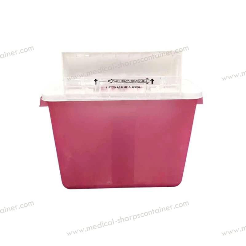 JCMED sharp container disposable 2 gallon  sharps disposal container bin for clinic use