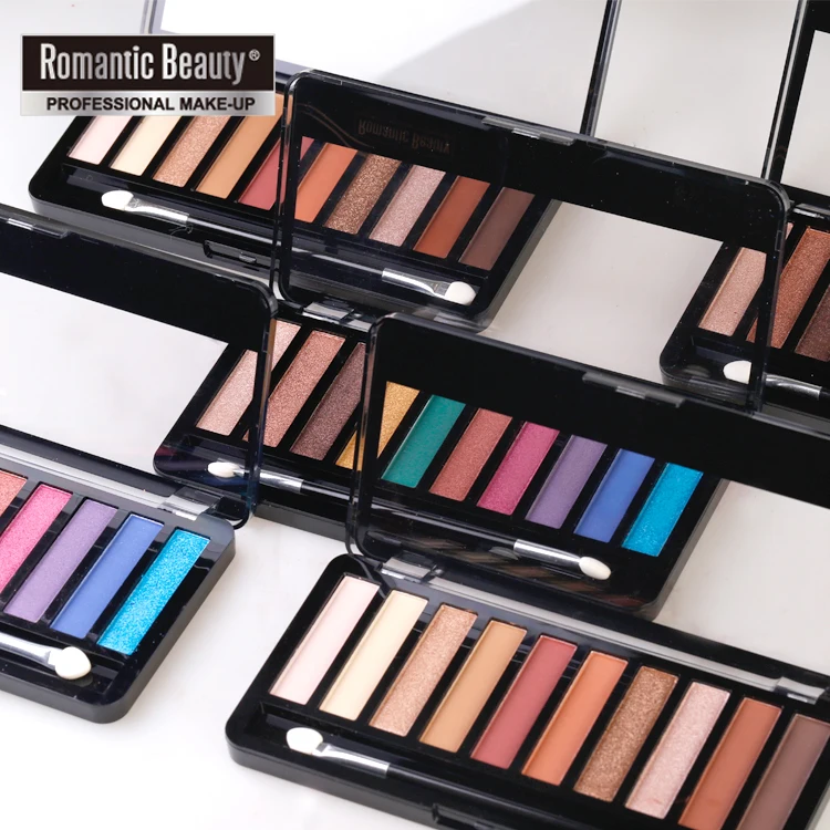 Romantic Beauty 10 Color Matte Glitter Pigment Cosmetics EyeShadow Long Lasting Waterproof Eye Shadow Natural Eye Makeup