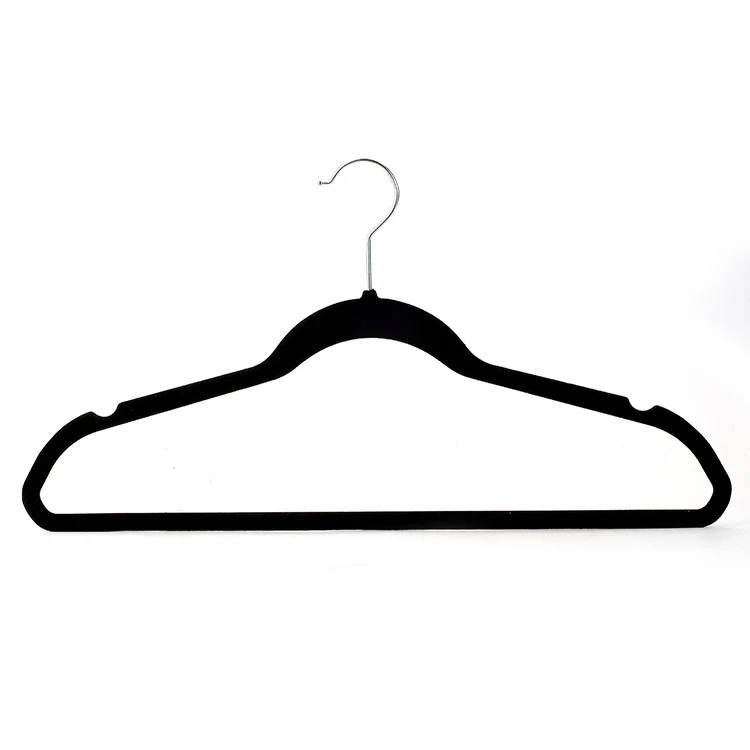Heavy Duty Custom Coat Durable Clothes Hanger Non slip Clothing Velvet Hangers