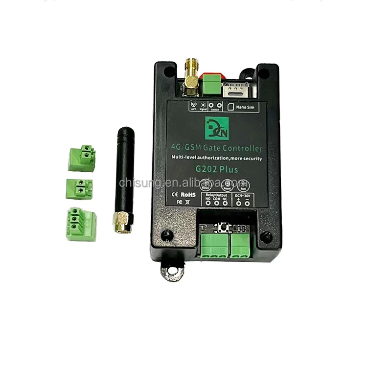 GSM 202 Plus 2G or 4G Relay Switch Remote Access Controller wifi gate opener relay switch by free phone call