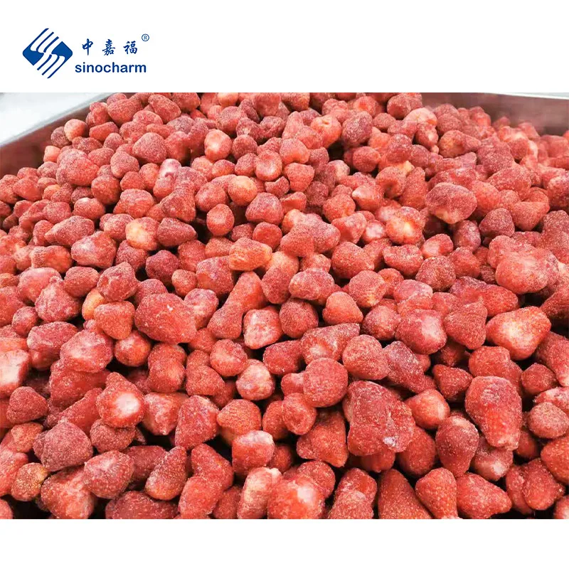 Sinocharm BRC вкусная замороженная целая клубника 500 г упакованная Клубника Iqf для продажи