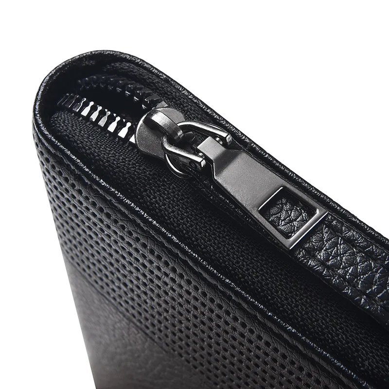 New men s long zipper clutch stylish wallet