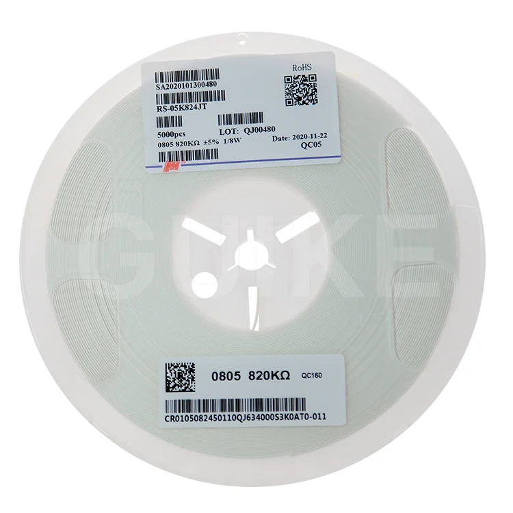 0805(2012) 5% 820K 910K 1M 1,1 M 1,2 M чувствительные резисторы Регулируемая мощность Ом smd чиповый резистор
