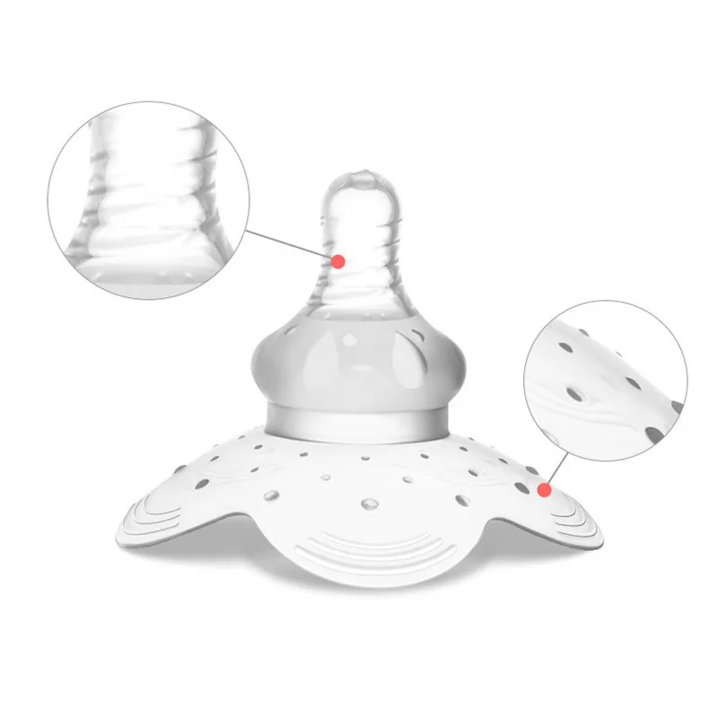 Kub Bpa Free LSR Breastfeeding Nipple Protectors Silicone Cover Nipple Shield
