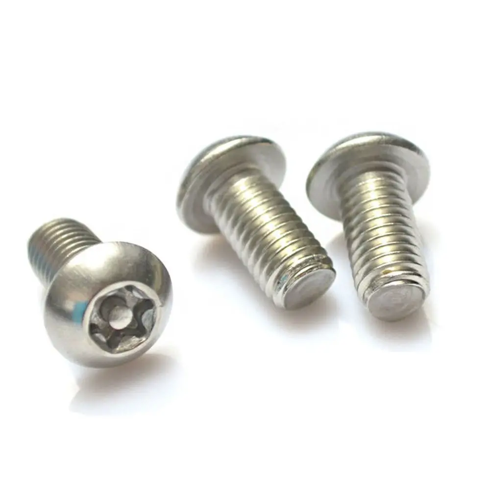 M3 M4 M5 M6 M8 M10 Stainless Steel Security Anti Theft Machine Screws With Torx Pin Round Head
