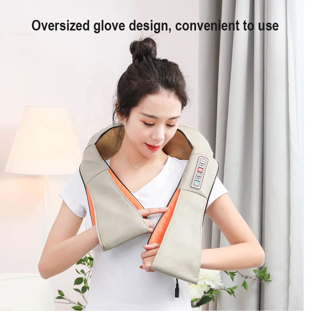 Best Selling Electrical Shiatsu Belt Vibrating Back Kneading Shoulder and Neck Massager for Car Seat and Home Use