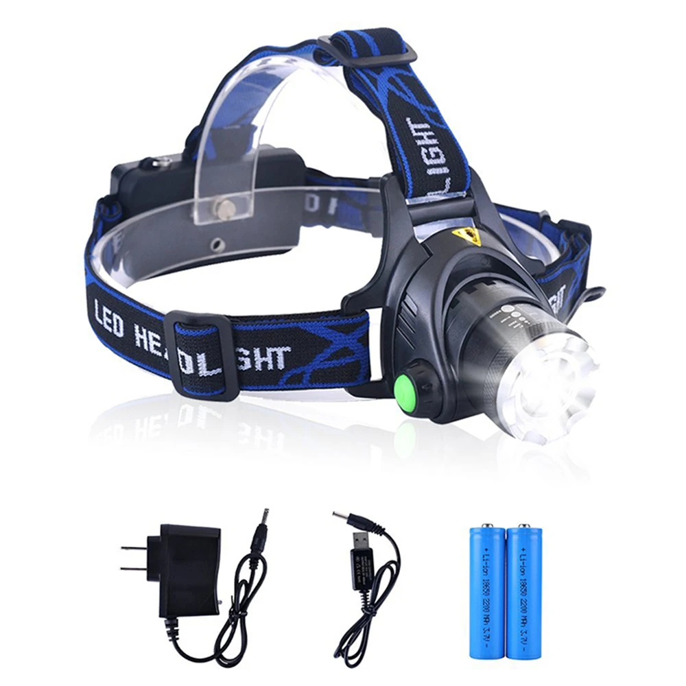 Походный велосипедный масштабируемый перезаряжаемый фонарь громкой связи фонарик T6 светодиодный налобный фонарь