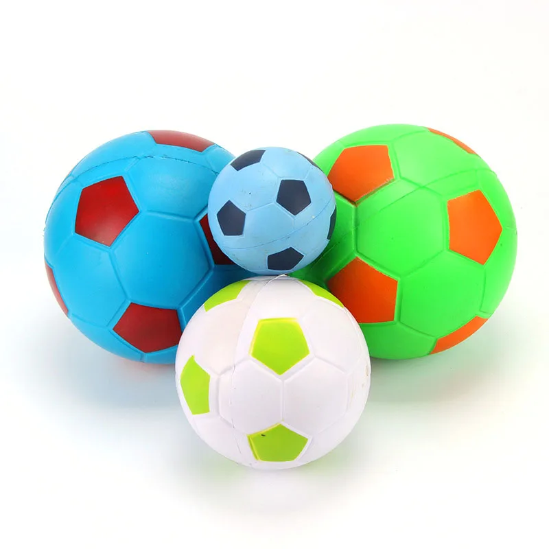 En71 standard high quality factory make custom pu foam anti stress soccer ball squeeze squishy football kid mini sport ball