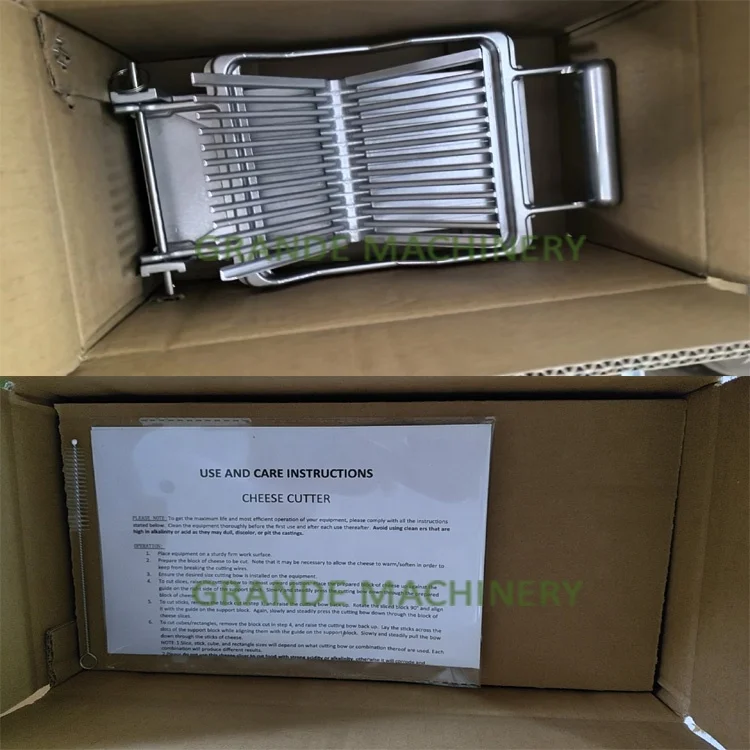 Small Manual Durable Cheese Slicer with Cutter 10mm 20mm Cheese Cube Cutter Machine for Sale