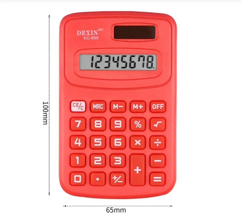 Mini handheld portable calculator for elementary school students 888 Color