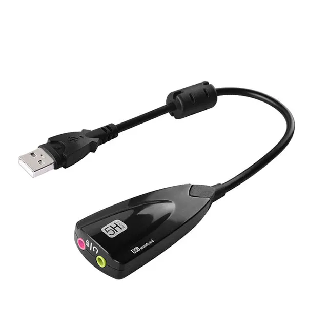 USB звуковая карта 7 1 адаптер 5HV2 3D Аудио