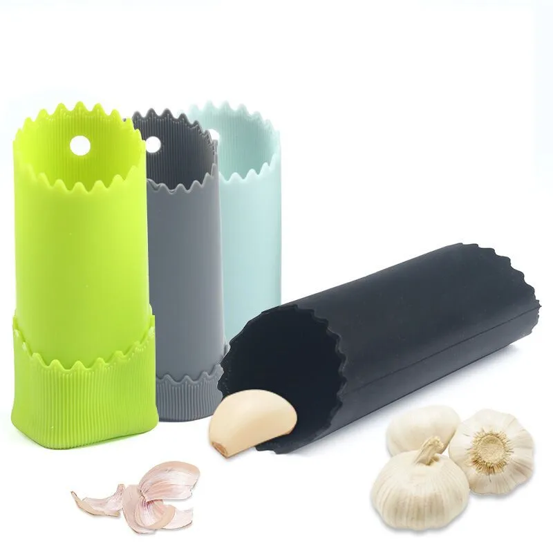 Amazon Hot Sale Silicone Garlic Roller Peeling Tube Easy Useful Fast Kitchen Tool Utensil.
