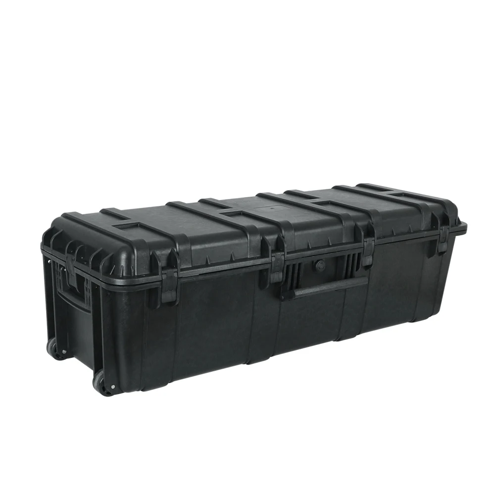 waterproof plastic hard case toolbox with wheels extra large Custom Factory Shockproof for hunting equipment