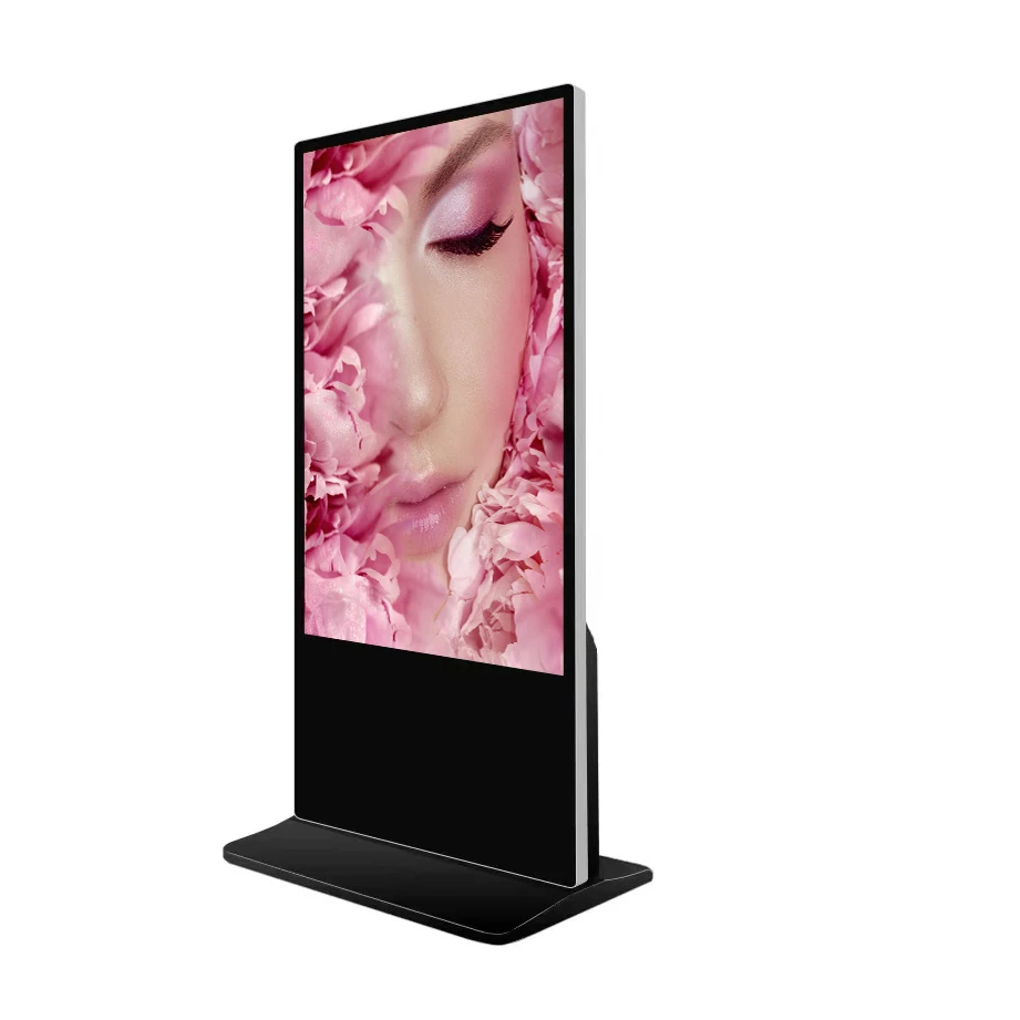 65 Inch CMS Software Indoor IR Touch Screen  Floor Standing Advertising Player Digital Signage And Display