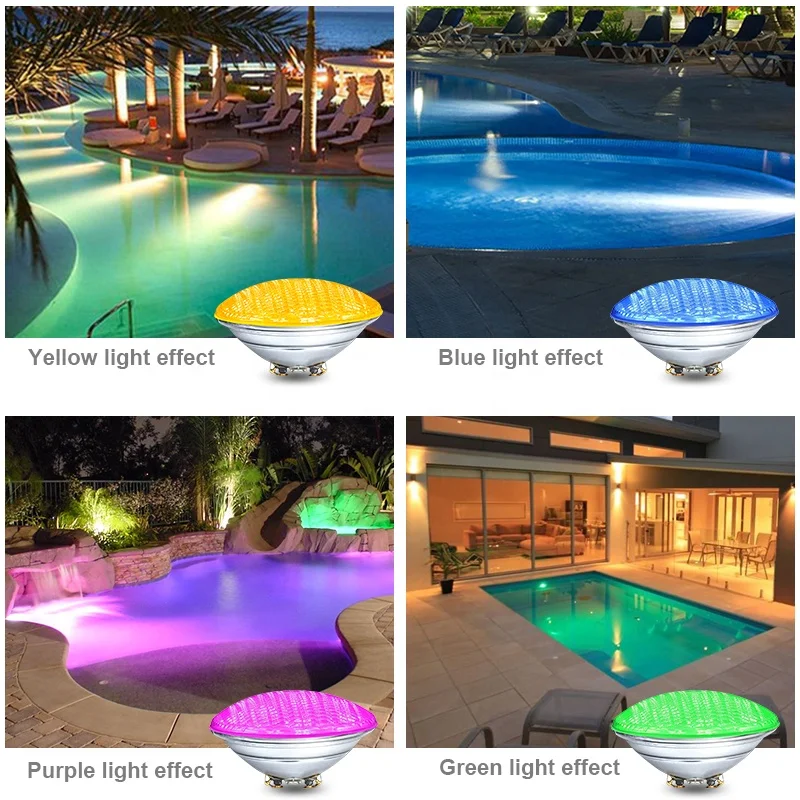 Blue Elephant Glass Par56 Pool Light Replacement Par 56 Led Lamp Led Light Source Waterproof Swimming Pool Lamp