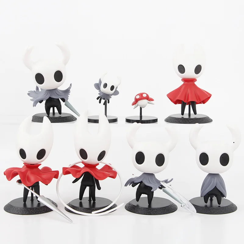 Wholesale 8 Designs Hollow Knight PVC Figures Cute Decorative Cartoon PVC Toys Anime Action Figure