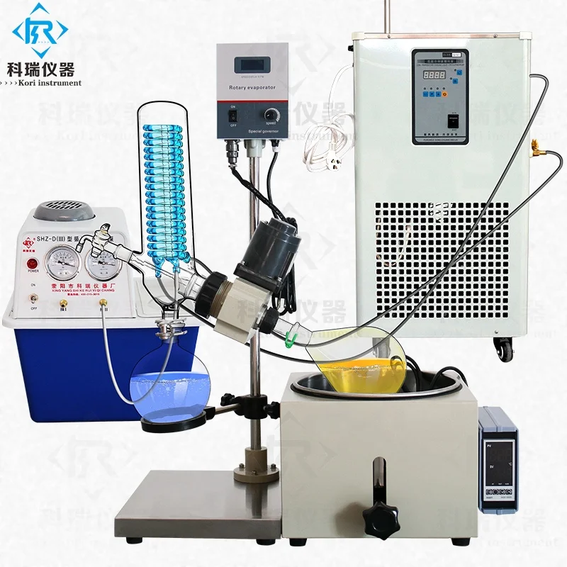RE-201D Benchtop  Vacuum distillation Rotary evaporator mini chemistry lab