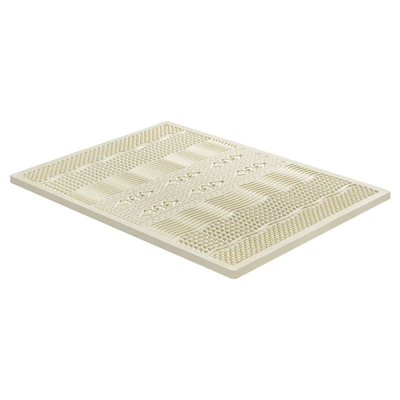 Thailand Natural 100% Latex emulsion Core Mat Rubber Pad Full Size 7 Zones Massage Mould Foam Mattress