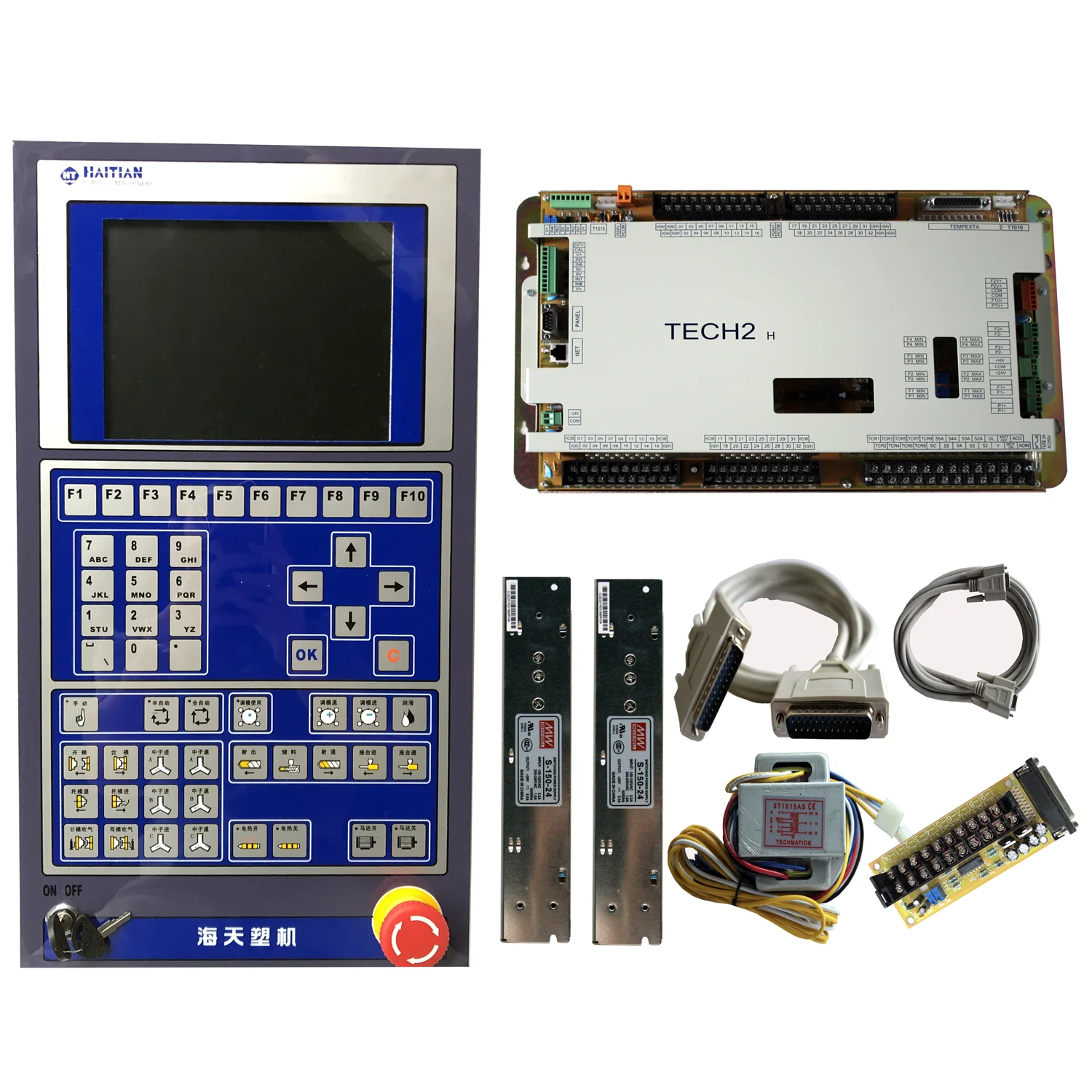 Techmation  control system for plastic  injection molding machine ,  Techmation PLC