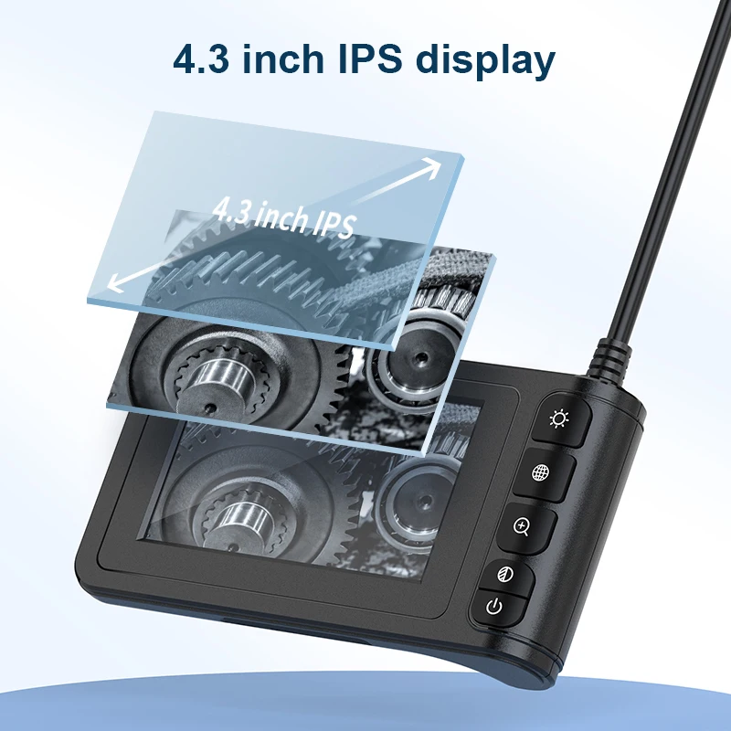 C20-M portable video endoscope camera 8.5mm 1m single lens industrial endoscope camera with 4.3-inch LCD portable