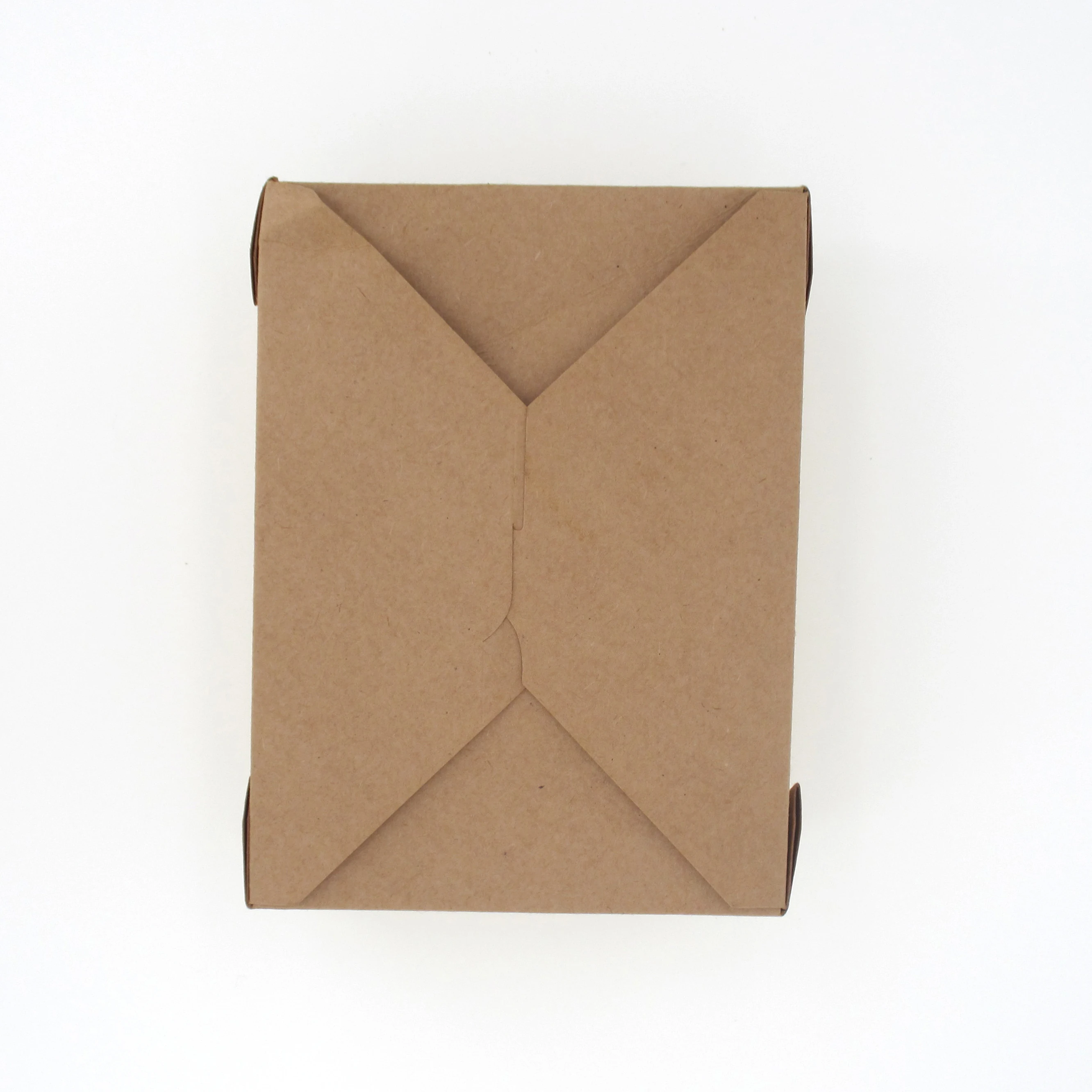 Доставка упаковка в наличии коричневый крафт складная коробка для пищевых продуктов