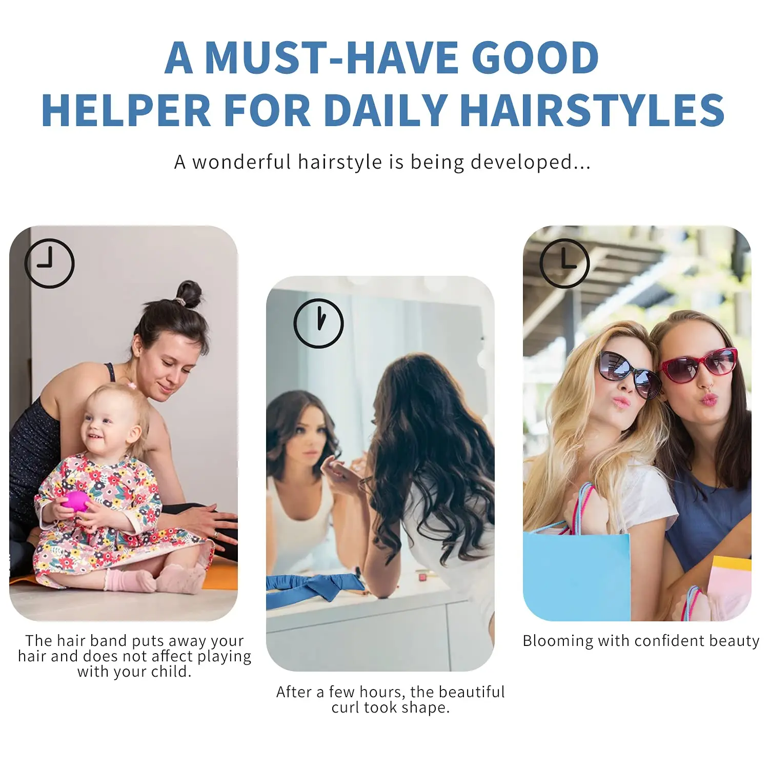 Ободок для завивки волос без тепла, 100% шелк, без нагрева, лента для завивки волос с шелковыми резинками для длинных волос