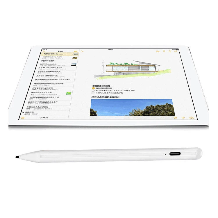 Перезаряжаемый Цифровой Стилус для рисования из алюминиевого сплава iPad Pro 2018 и 2019