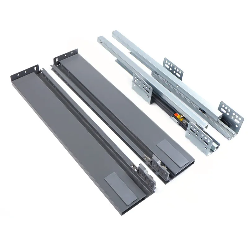 Furniture hardware cabinet soft close full extension adjustable drawer slides bottom mount soft close drawer slides