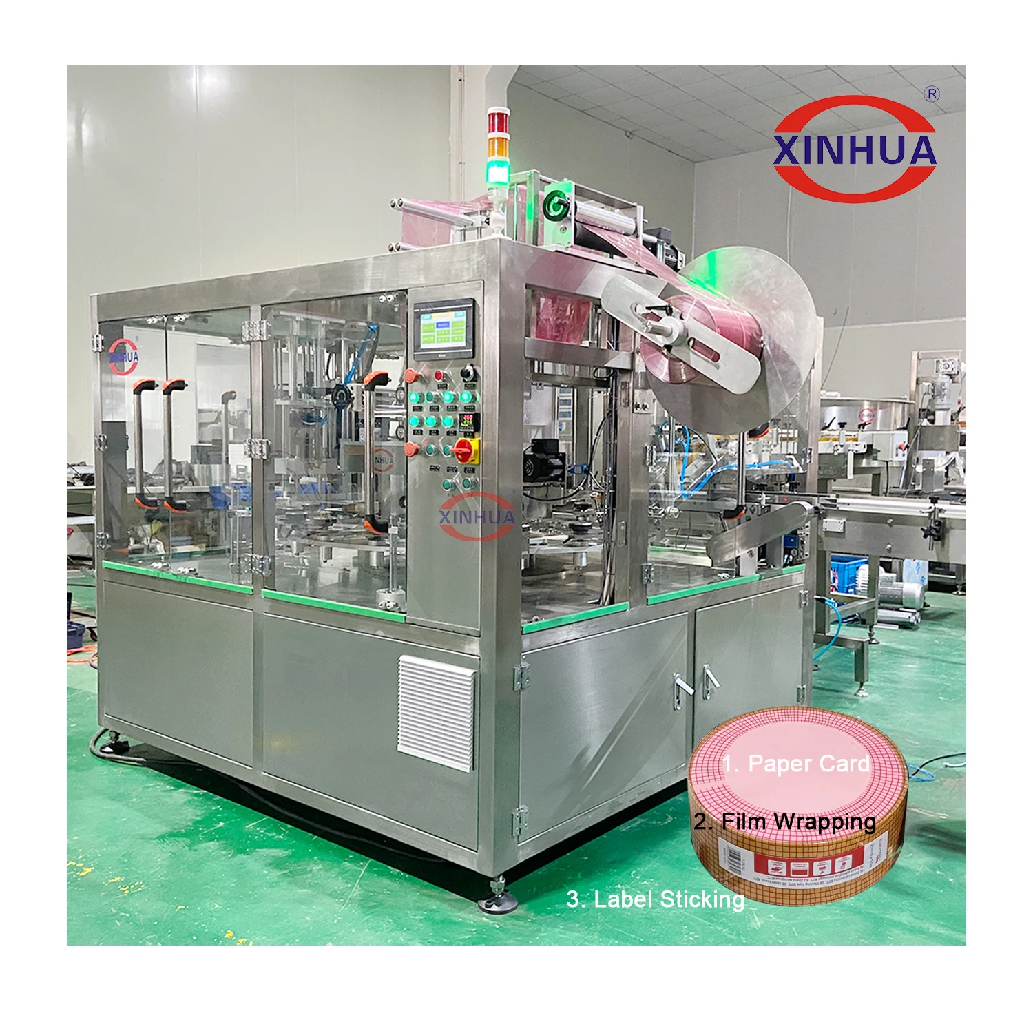 Shanghai Insulation Tape Shrink Wrapping Machine PVC Paper Tape Packing Machine Bopp Tape Masking Machine