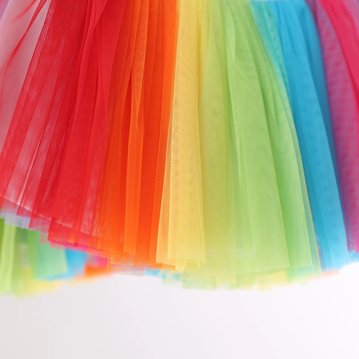 Kids Rainbow Skirt 1-10 Years Ballet Tutu 2024 Cotton Toddler Pleated Skirts for Girls Multi Color Tutu Infant Girl Tulle Skirt