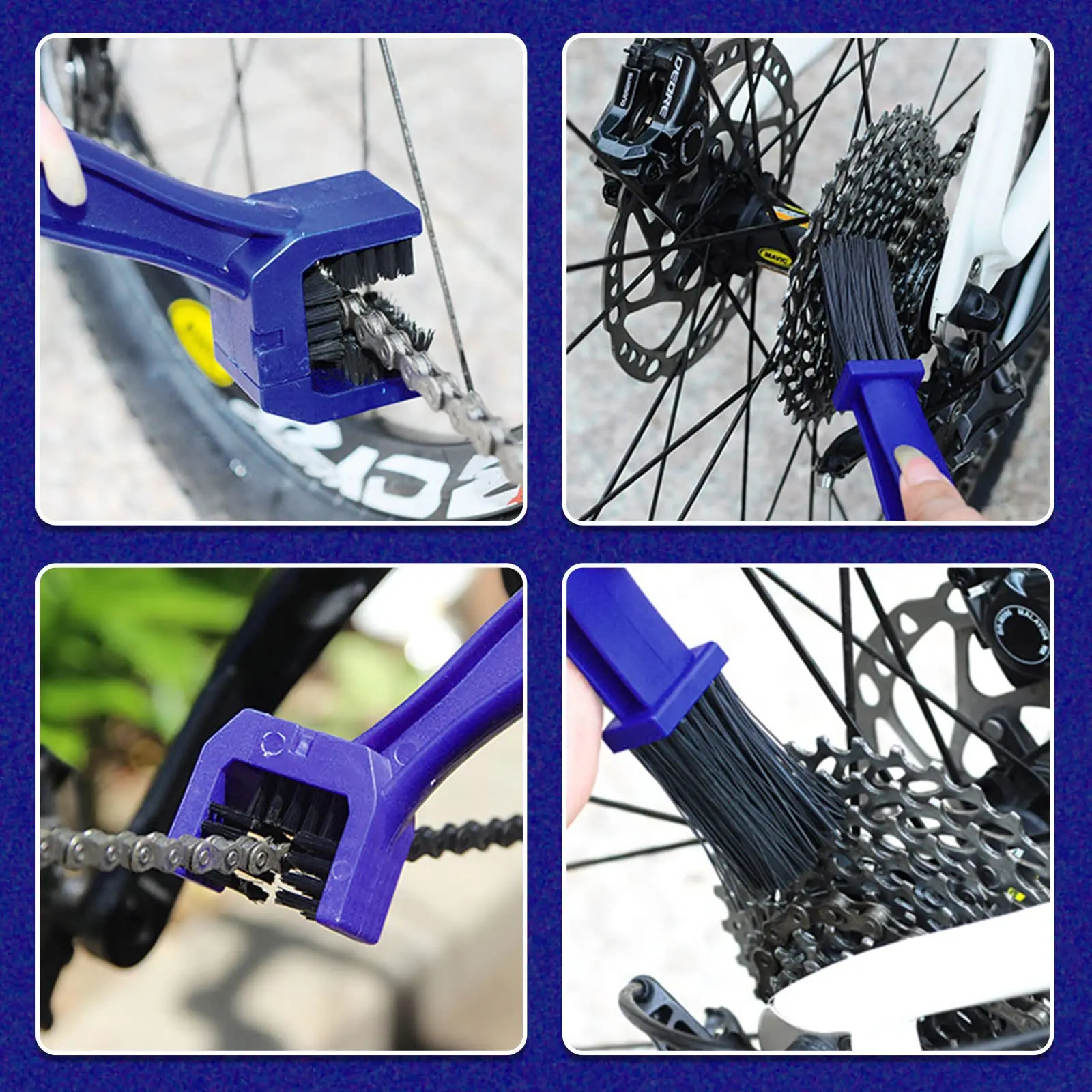 Bike Chain Cleaner Motorcycle Bike Chain Brush Cleaning Tool Bike Cleaner
