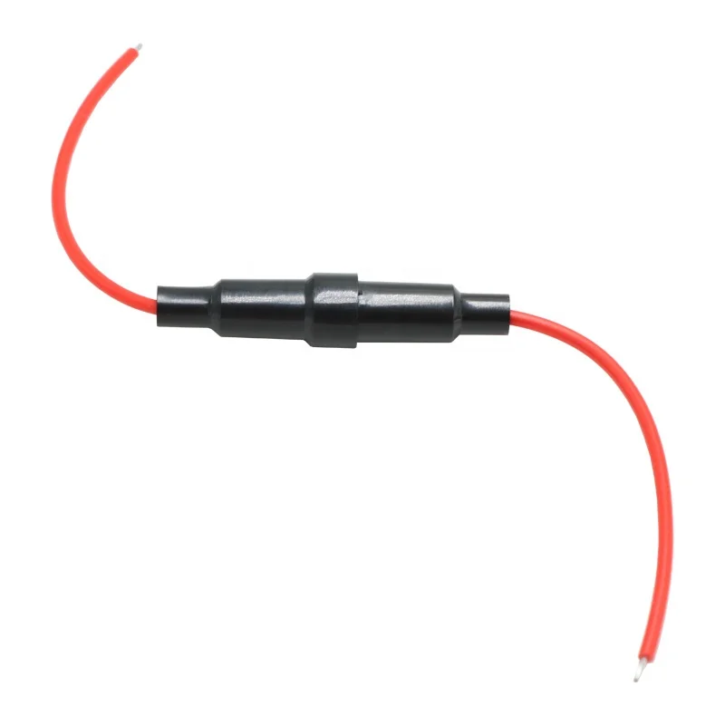 oem cable 5mmx20mm glass screw tube fuse Medical Equipment Fuse Holder 0.1-20A 250V Fuse Holder wire harness