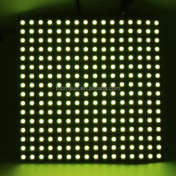 pantalla rgb matrix P10 addressable flexible apa102/sk9822 5050 RGB 16x16 8x32 pixels LED matrix