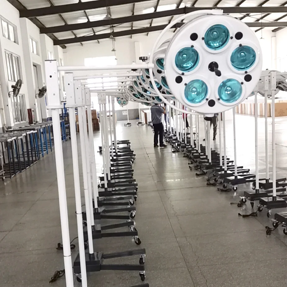 Больничное оборудование медицинская портативная Мобильная безтеневая Светодиодная лампа холодного света