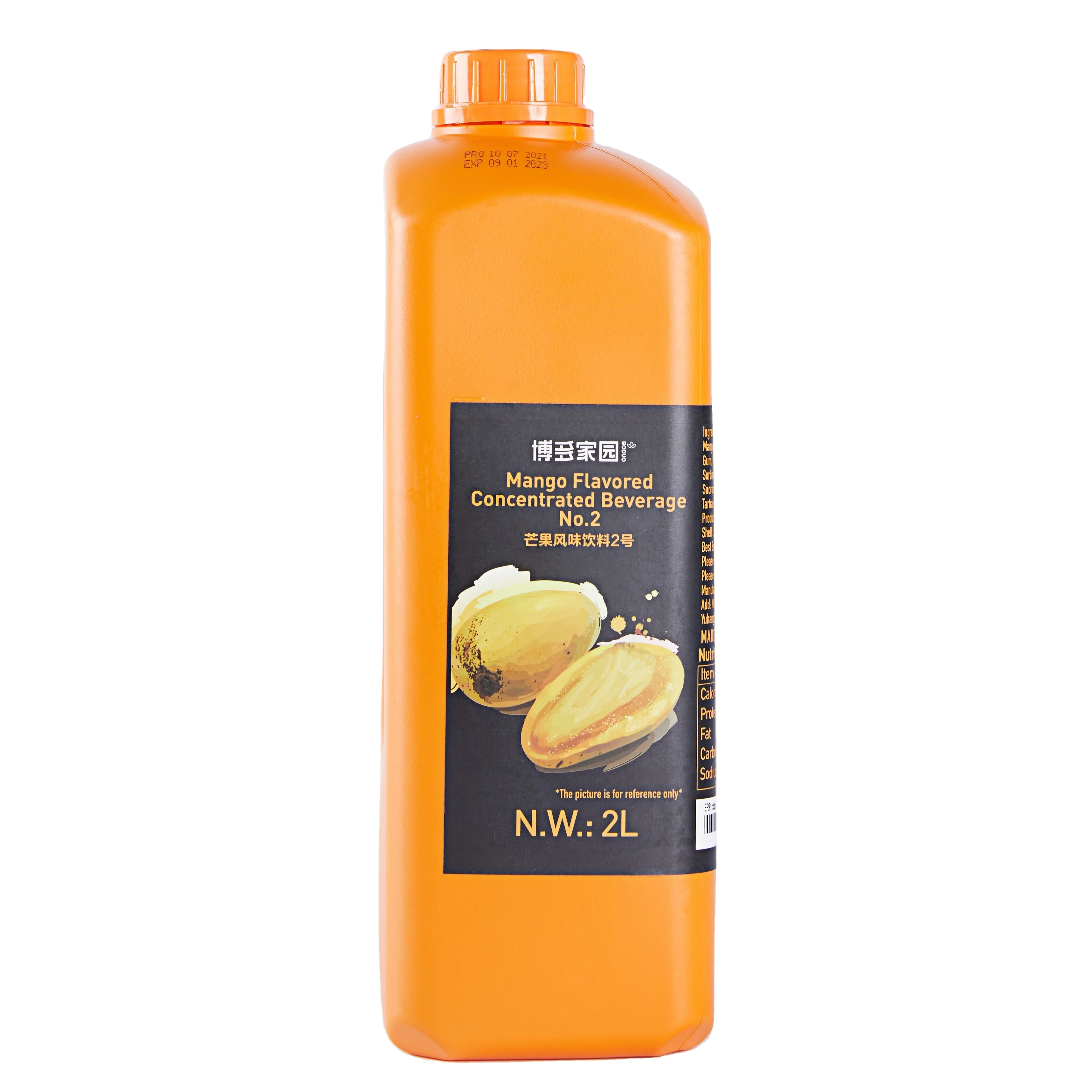 BODUO Mango Concentrated Juice Syrup Bulk 2L Wholesale Price bubble tea milk tea