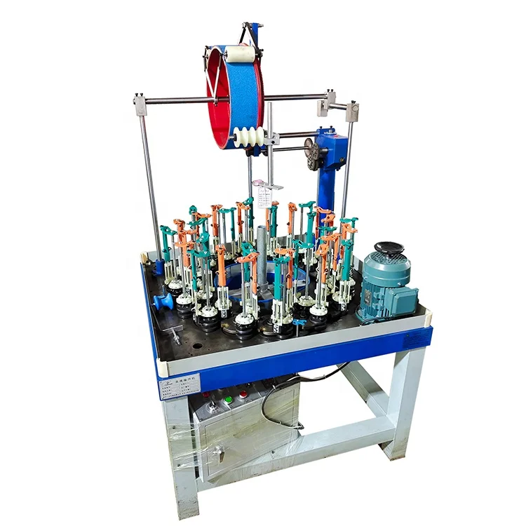 CE Multipurpose Braiding Machine For Shoelace Elastic Lace, 32 Spindle High Speed Carbon Fiber Braiding Machine