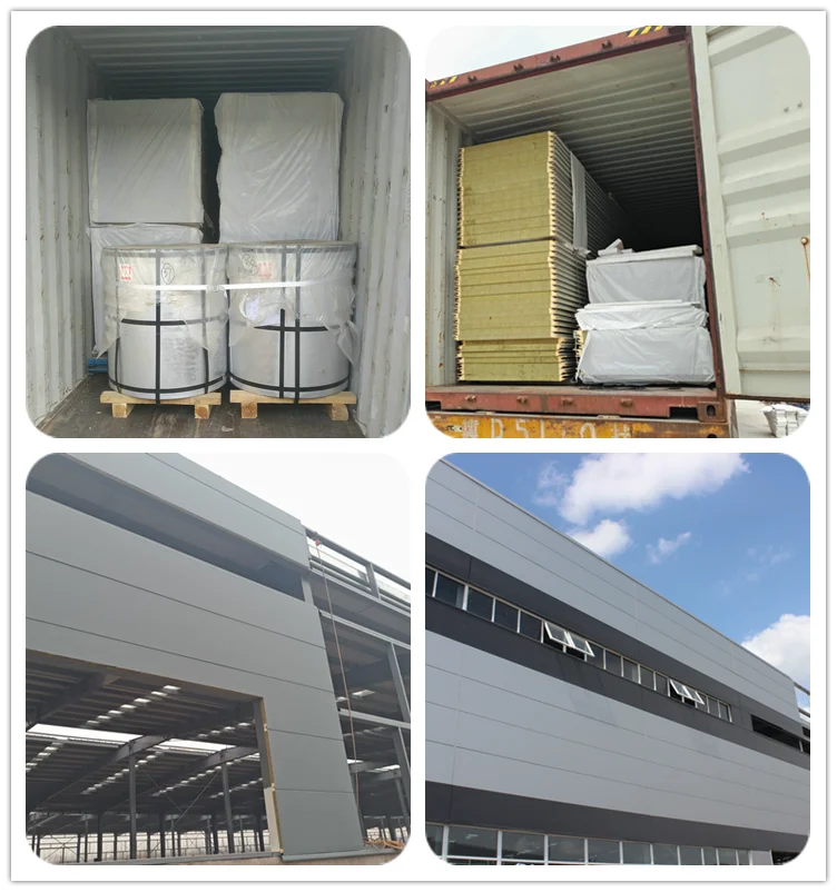 CE China manufacture wholesale insulated rock wool /glasswool /eps sandwich panel for wall