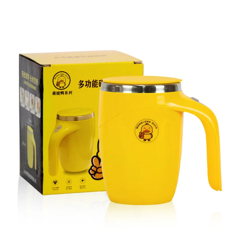 JTX401 380ml Automatic Self Stirring Mug Milk Mixing Cup Blender Smart Mixer Stainless Steel Coffee Magnetic Mug